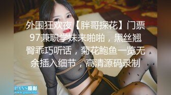 外围狂欢夜【胖哥探花】门票97兼职学妹来啪啪，黑丝翘臀乖巧听话，菊花鲍鱼一览无余插入细节，高清源码录制