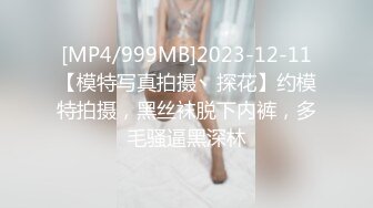 [MP4/999MB]2023-12-11【模特写真拍摄丶探花】约模特拍摄，黑丝袜脱下内裤，多毛骚逼黑深林