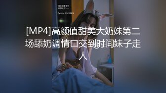 [MP4]高颜值甜美大奶妹第二场舔奶调情口交到时间妹子走人